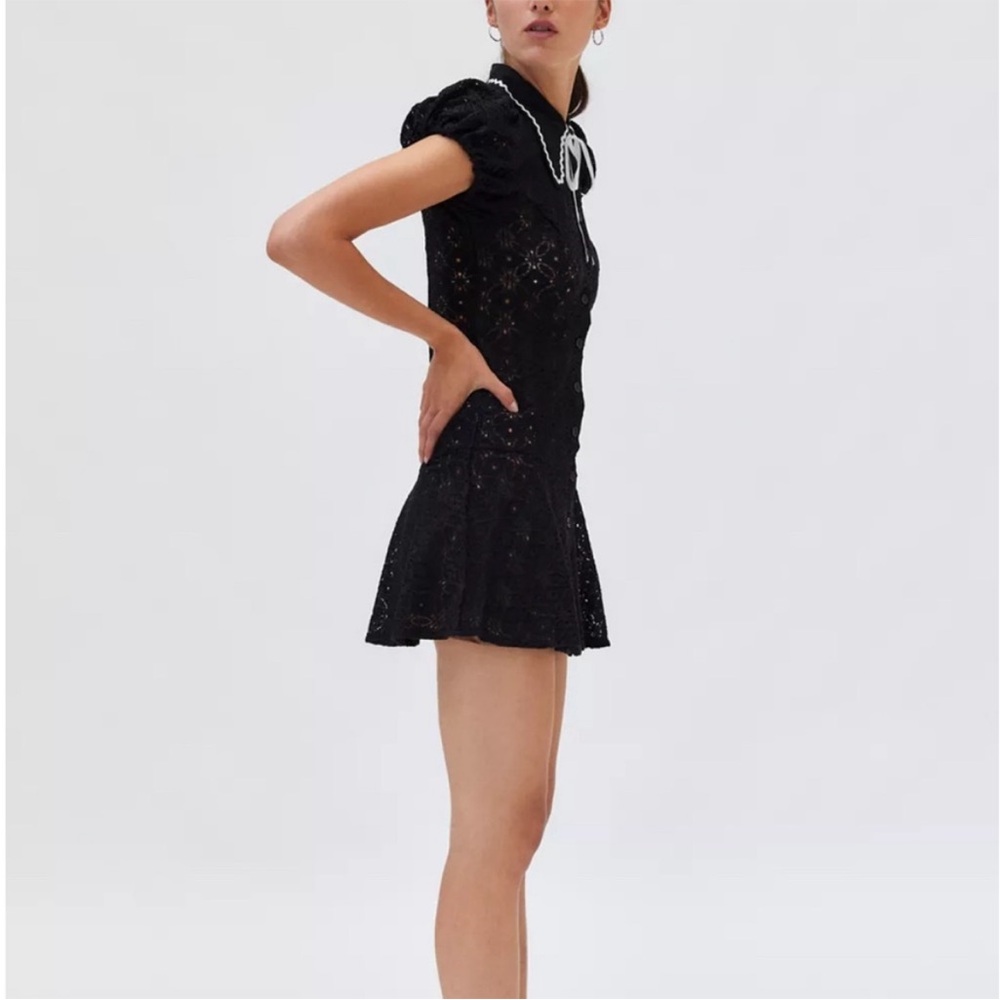 Kimchi Blue Aubrey Lace Collared Mini Dress - Picture 2 of 6